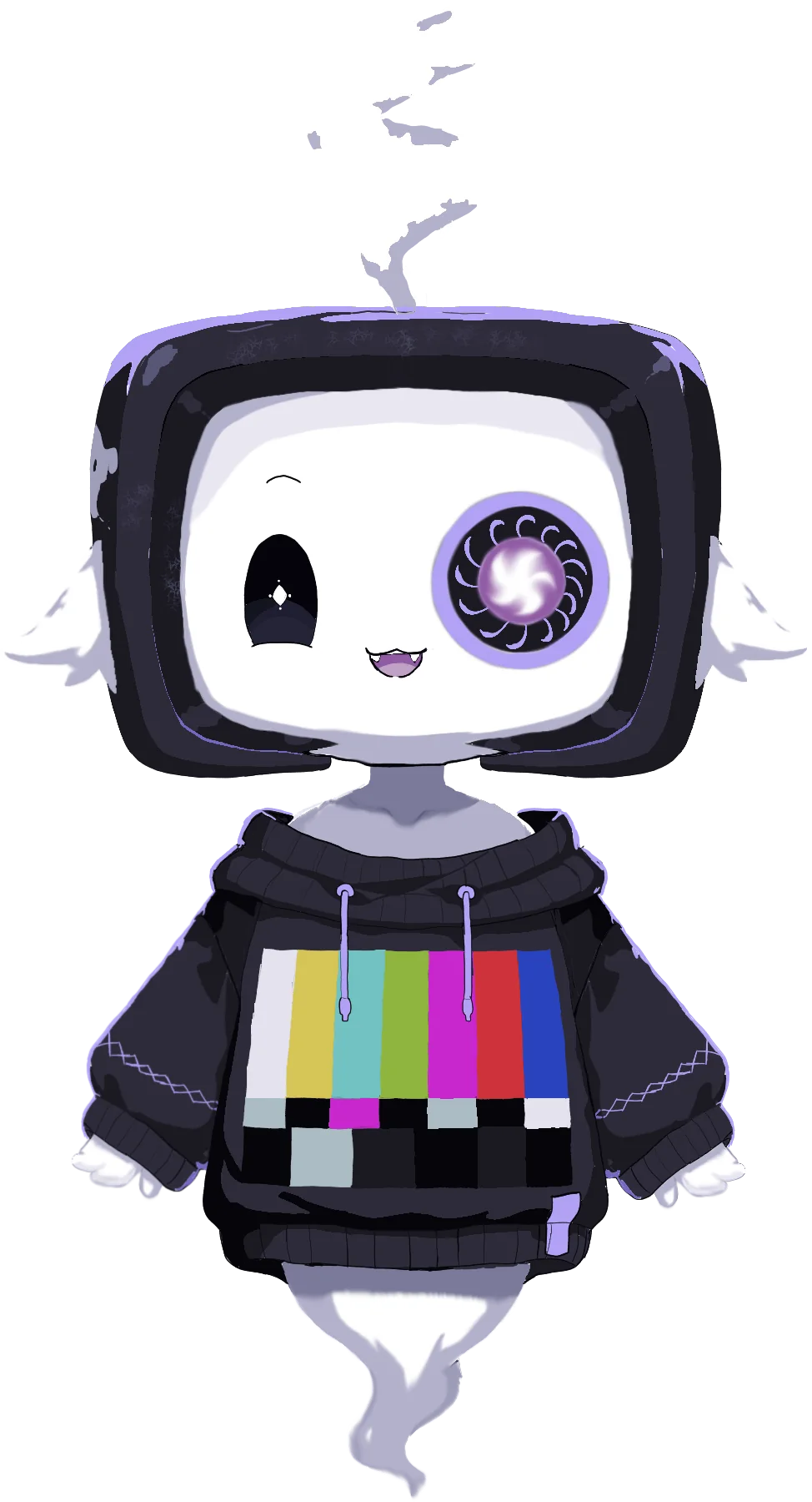 CRT Ghost VTuber: Model art