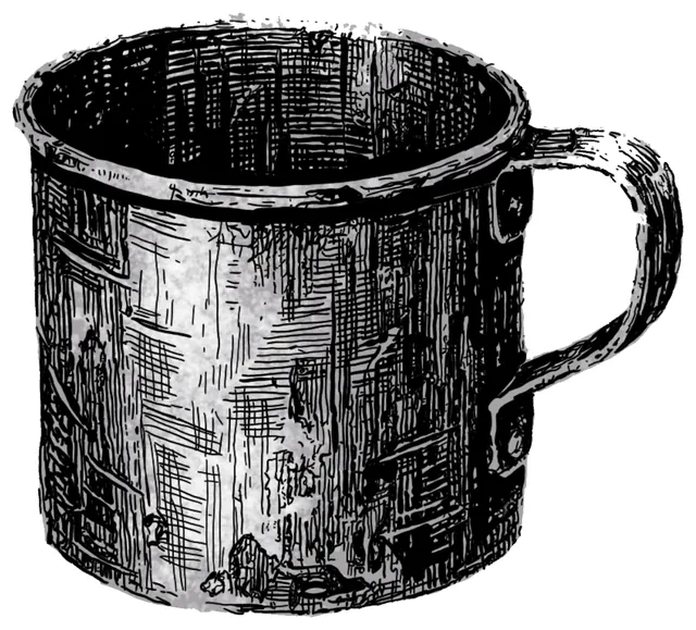 Ink objects: Tin mug