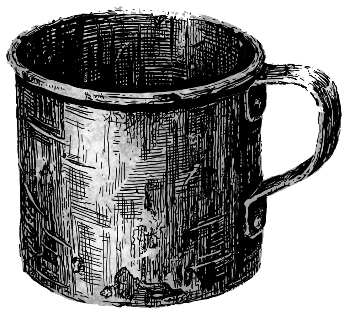 Ink objects: Tin mug